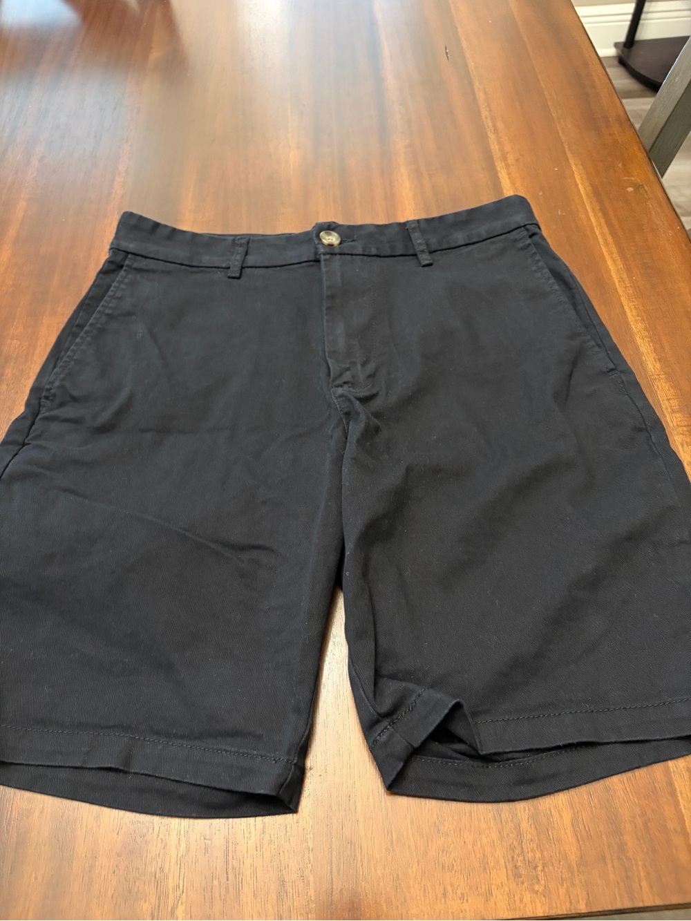 Men's Black Casual Cotton Shorts